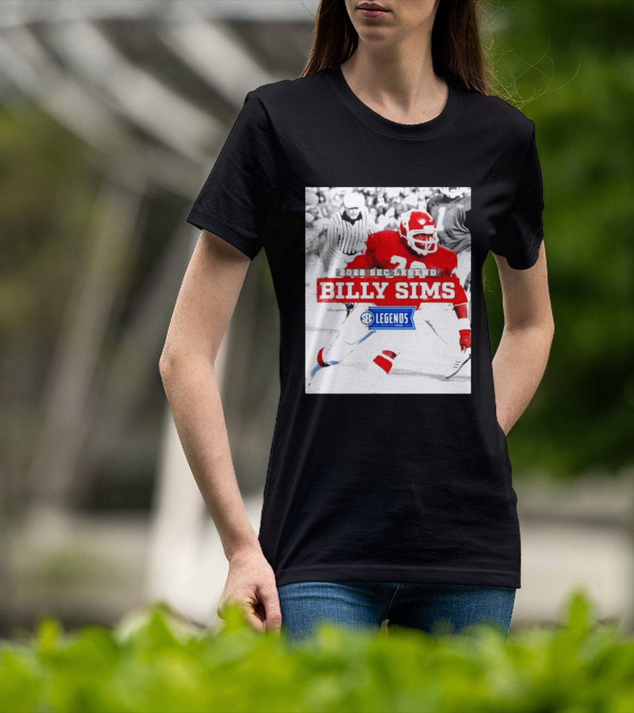 2026 SEC Legend Billy Sims Oklahoma Sooners Football T-Shirt