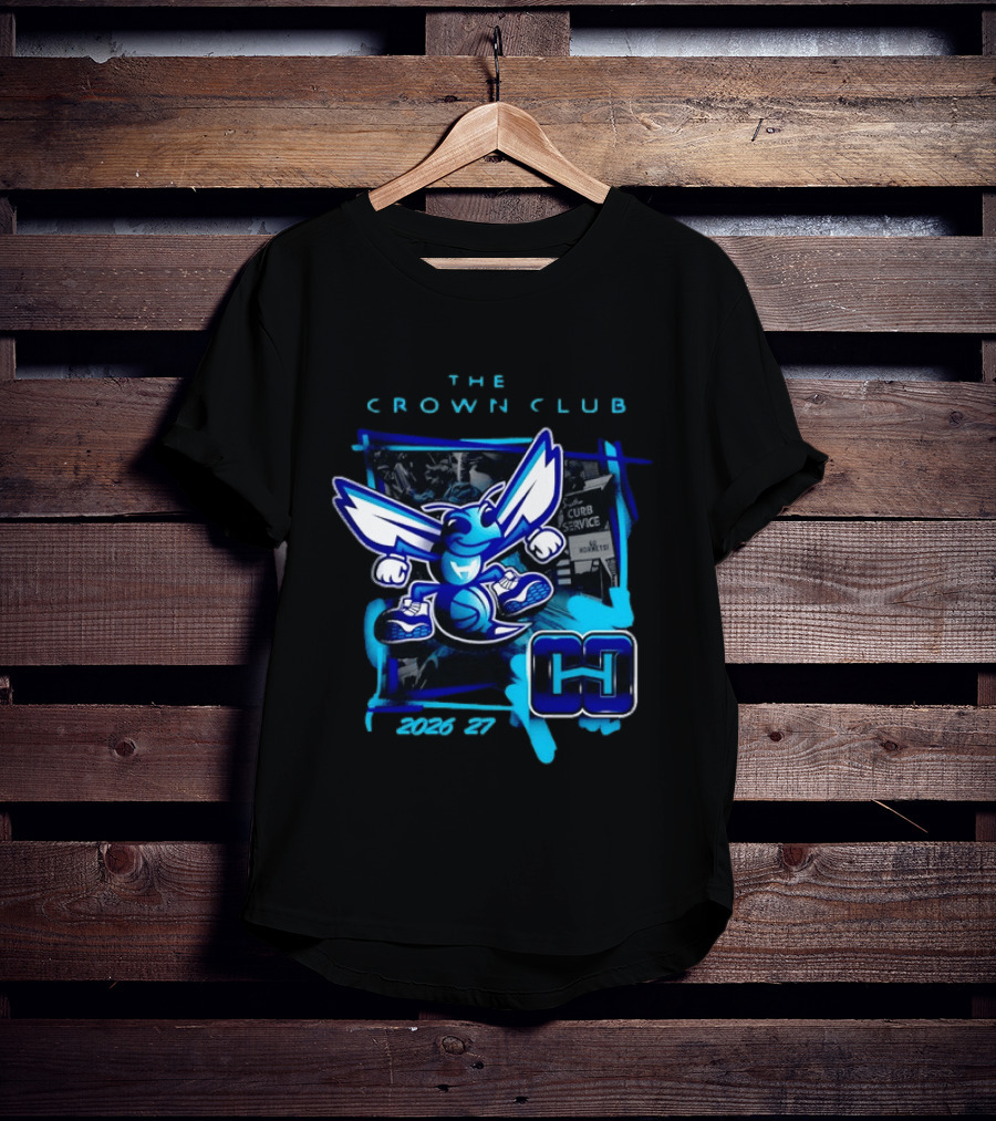 Charlotte Hornets The Crown Club 2026 27 Curb Service HH T-Shirt
