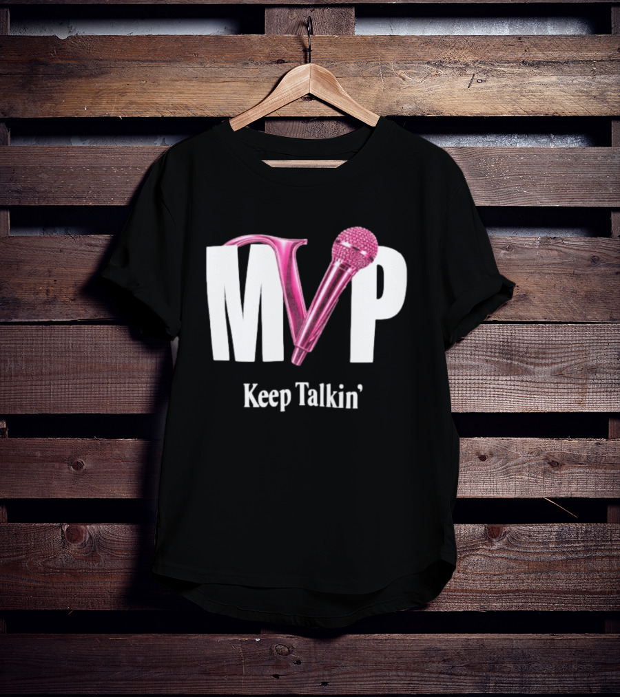 MVP Keep Talkin' Pink Microphone Music Rap T-Shirt