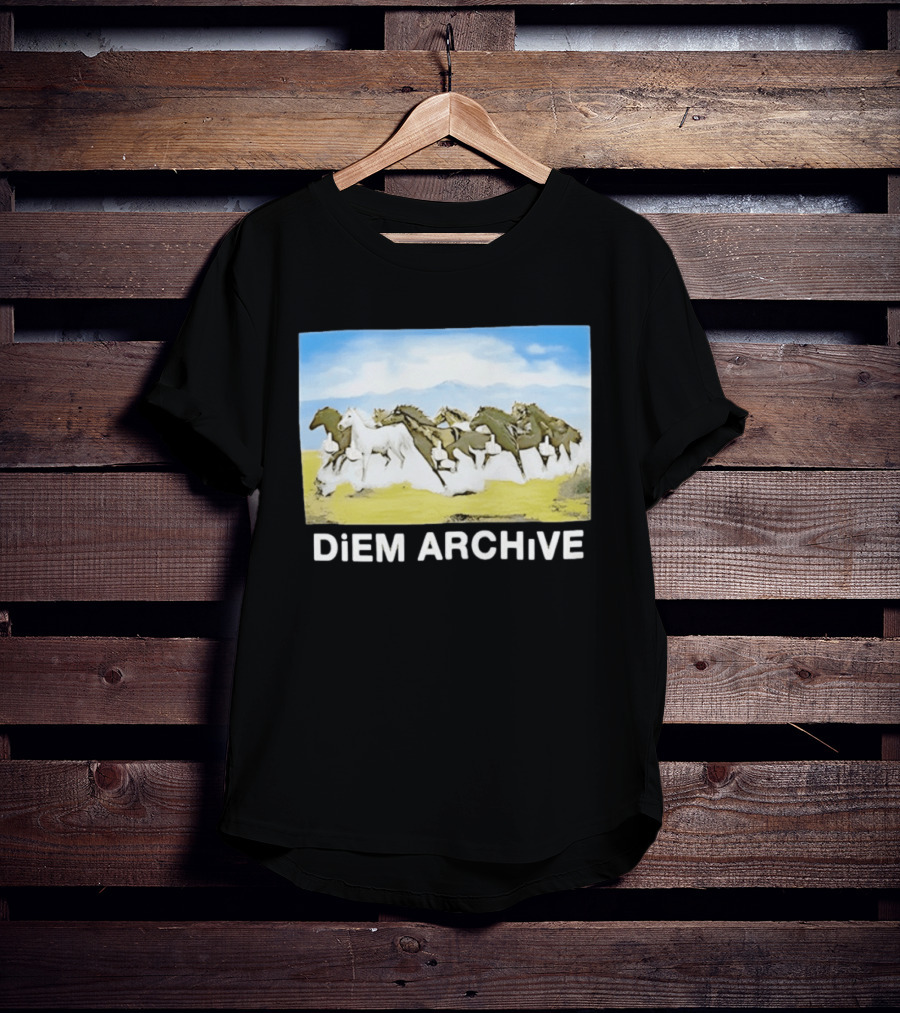 DiEM ARCHiVE Running Horses T-Shirt