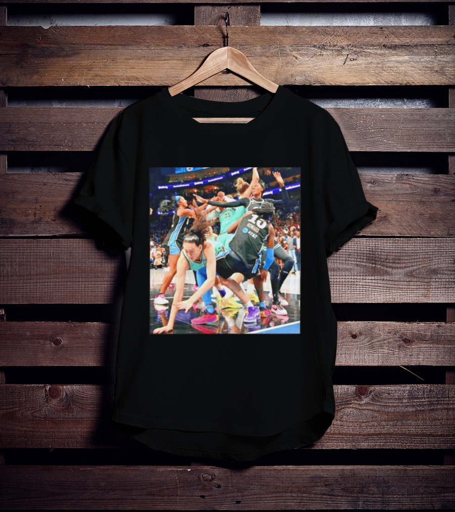 WNBA Action Howard 10 Brooklyn 35 AT&T Basketball Game T-Shirt