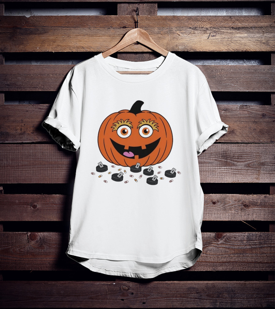 Gritty Philadelphia Flyers Pumpkin Halloween Jack O' Lantern Hockey T-Shirt