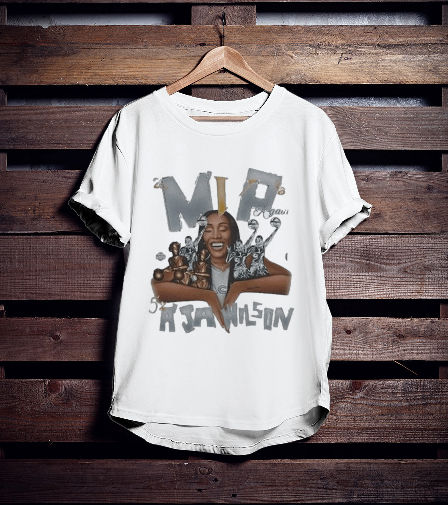 MVP A'ja Wilson Las Vegas Aces 2026 WNBA Champions Celebration T-Shirt