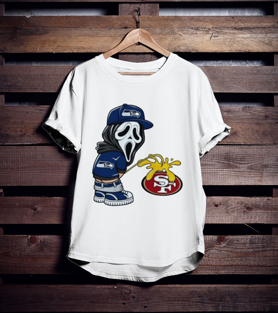 Seattle Seahawks Ghostface Fan Rivalry With San Francisco 49ers T-Shirt