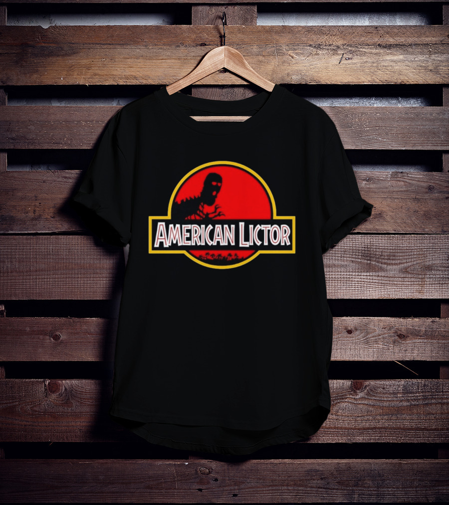 American Lictor Dinosaur Movie Jurassic T-Shirt