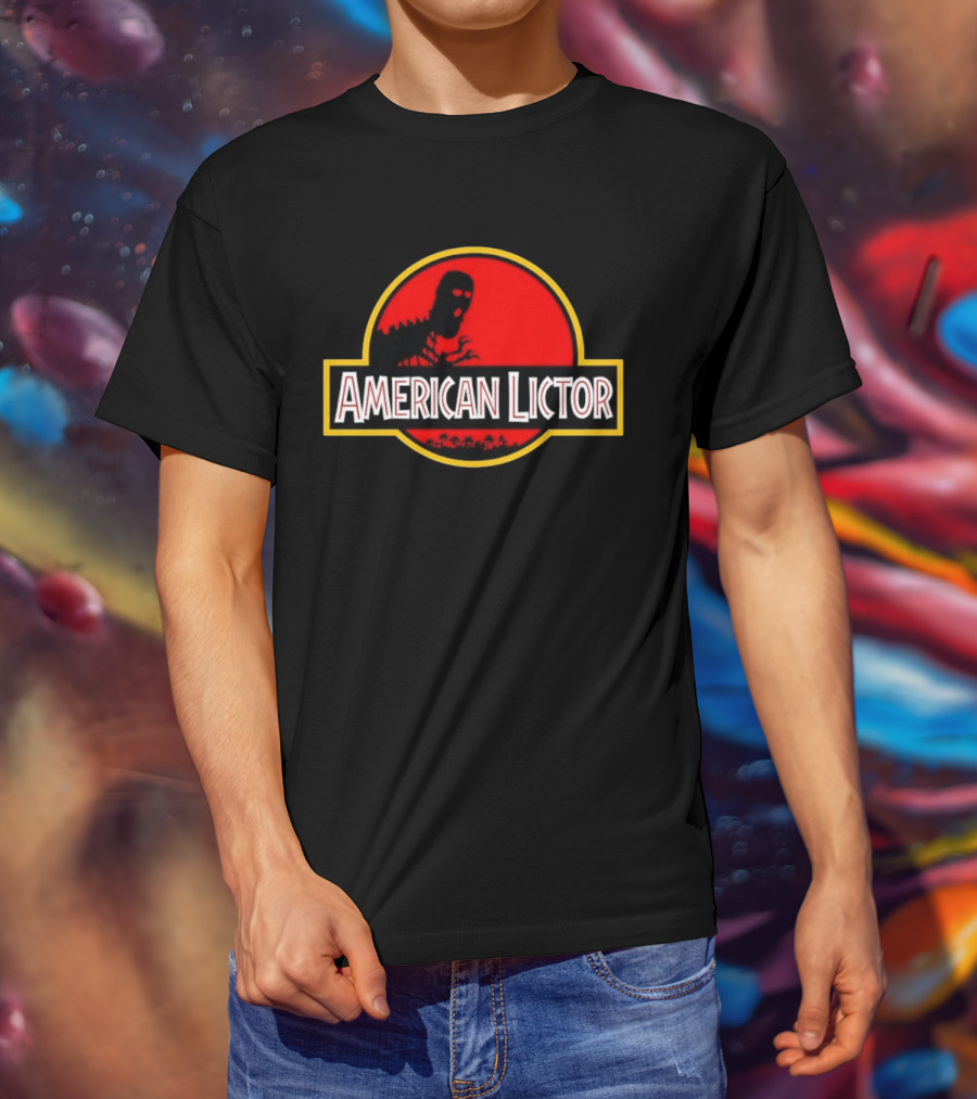 American Lictor Dinosaur Movie Jurassic T-Shirt