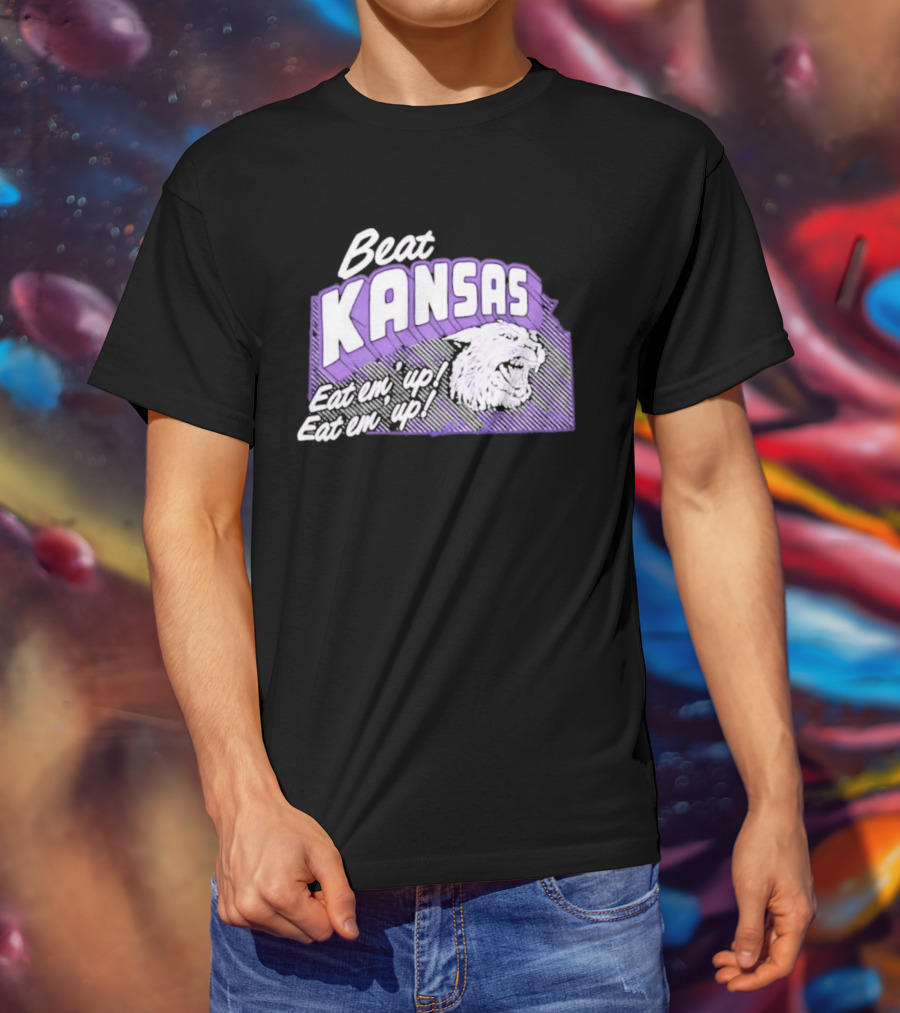 Beat Kansas Eat Em Up Eat Em Up Football Rivalry T-Shirt