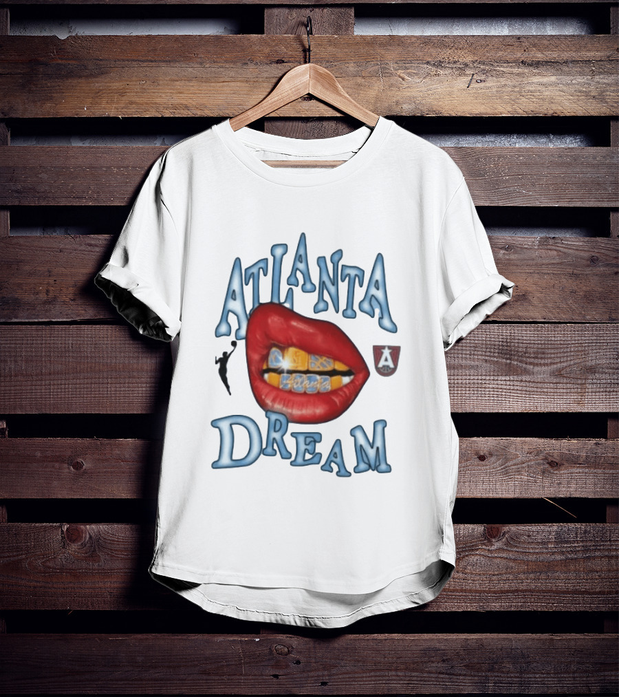Atlanta Dream WNBA Basketball Lips T-Shirt