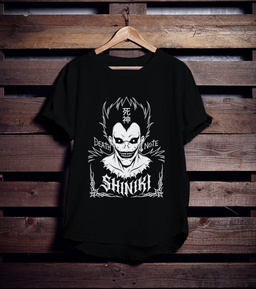 Ryuk Death Note Shinigami Anime Manga Kanji T-Shirt
