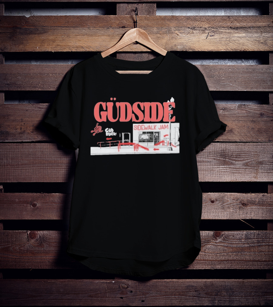 Güdside Sidewalk Jam Güd Byek Skateboard Street T-Shirt