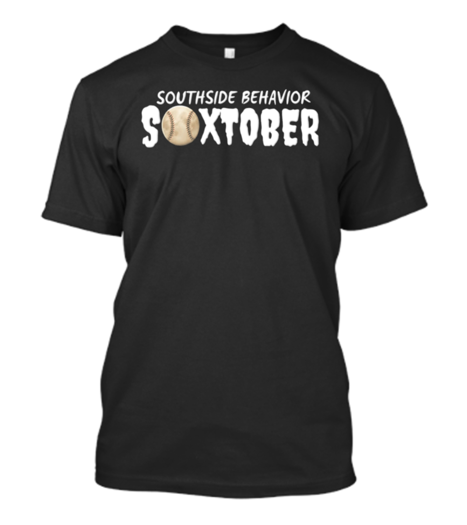 SoxTober Southside Behavior Baseball T-Shirt