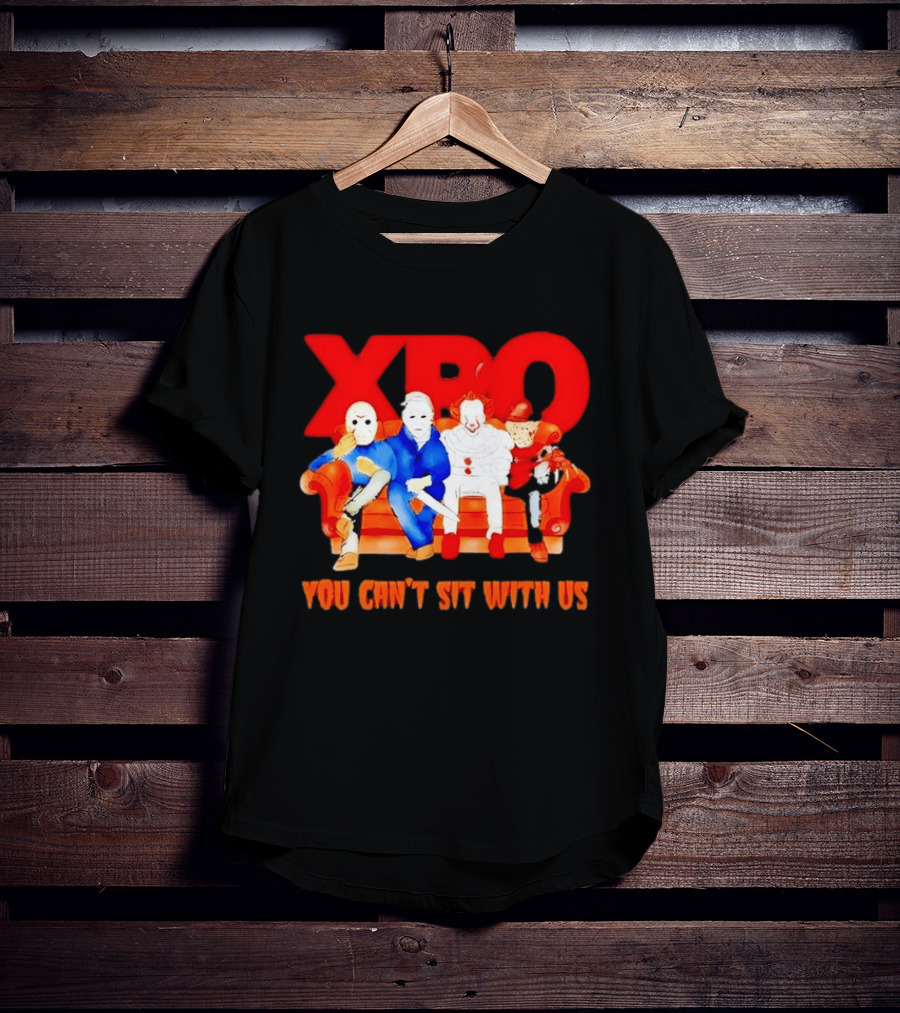 XBO Jason Voorhees Michael Myers Pennywise Freddy Krueger You Can't Sit With Us T-Shirt