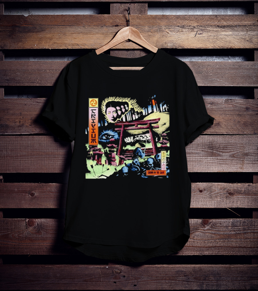 Trivium Crown In The Grave Heavy Metal Japanese Torii Gate Symbolism T-Shirt