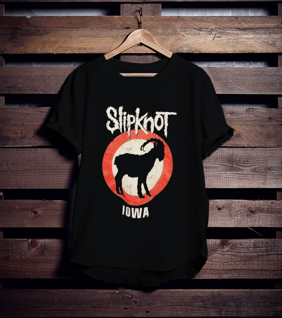 Slipknot Iowa Distressed Goat Heavy Metal T-Shirt