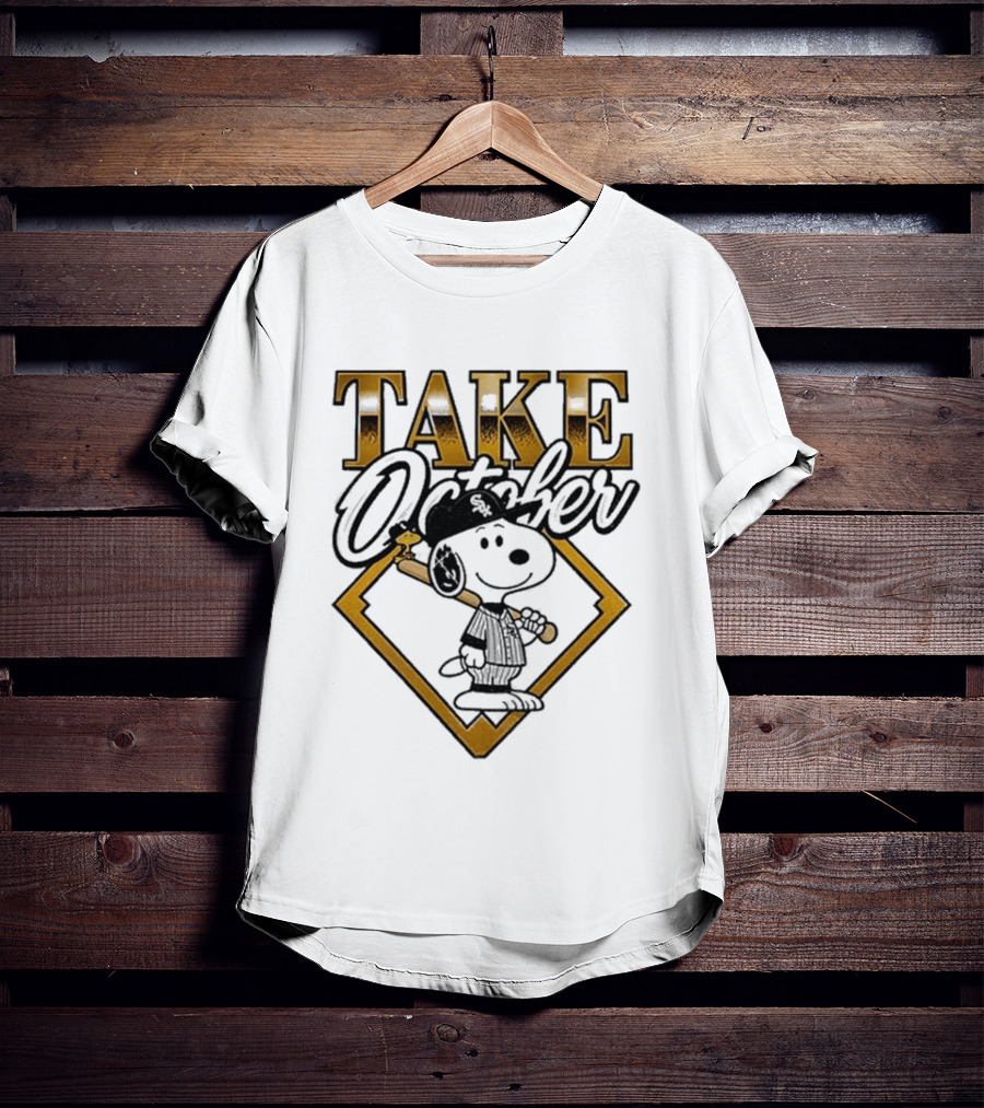 Snoopy Chicago White Sox Take October MLB Baseball T-Shirt
