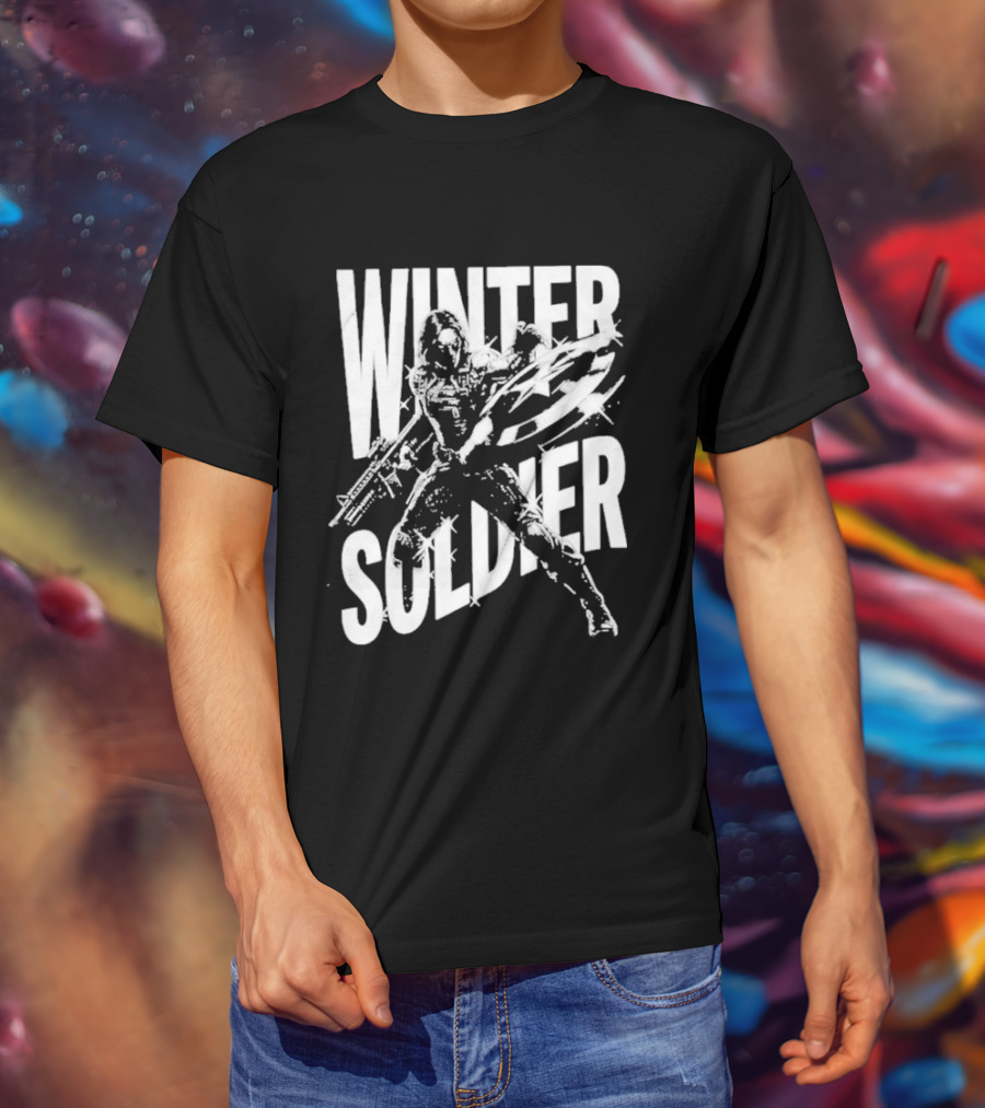 Winter Soldier Bucky Barnes Iconic Superhero T-Shirt
