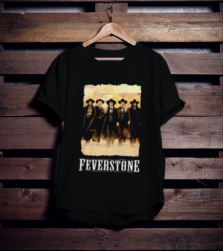 Feverstone Five Women Cowboy Outfits Walking T-Shirt