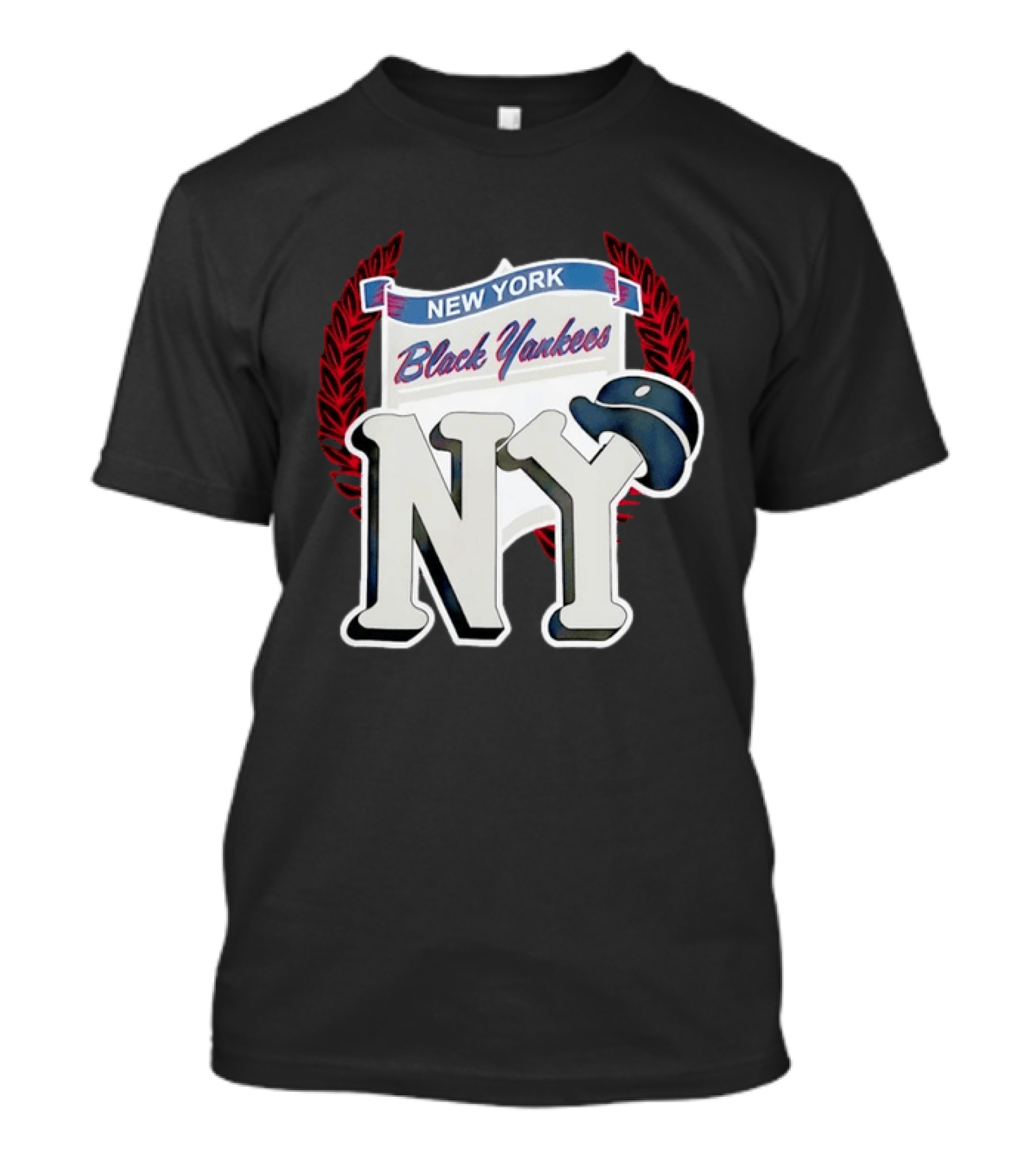 New York Black Yankees NY Negro Leagues History Emblem With Cap T-Shirt