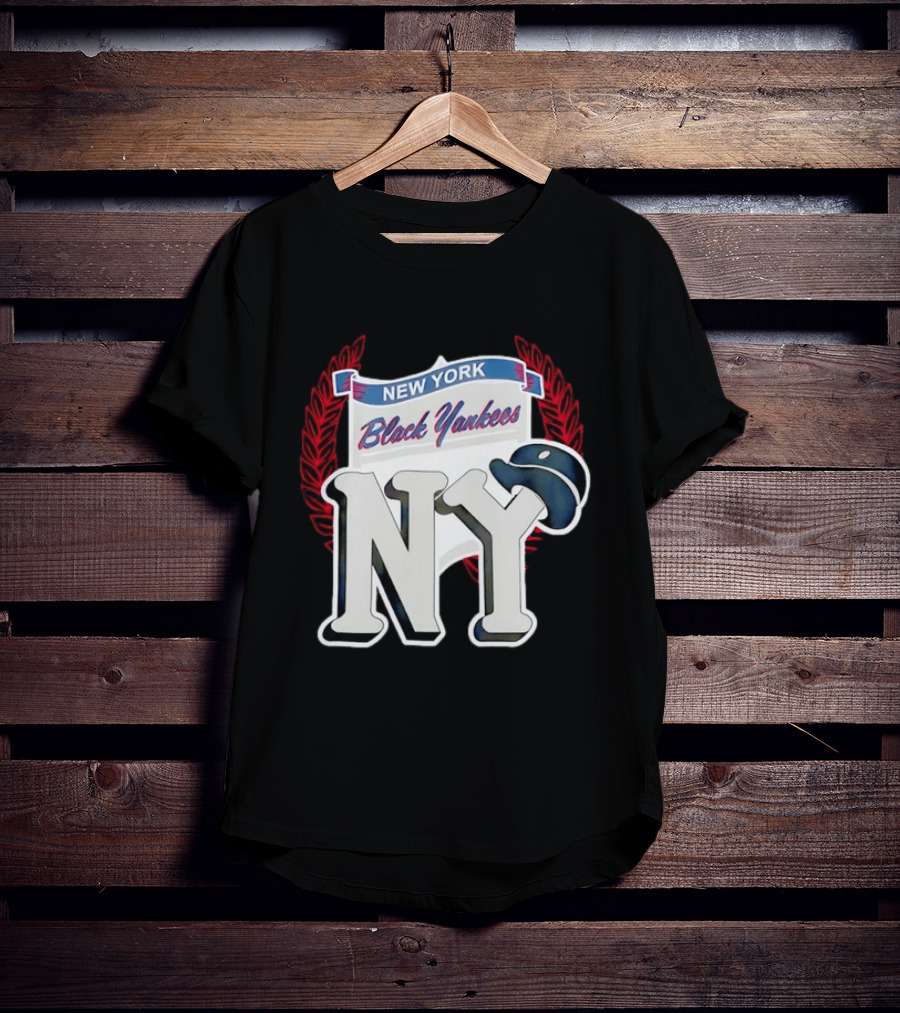 New York Black Yankees NY Negro Leagues History Emblem With Cap T-Shirt
