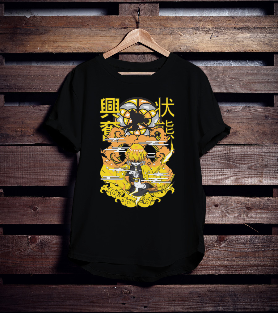 Demon Slayer Kimetsu No Yaiba Zenitsu Agatsuma Lightning Thunder Breathing T-Shirt