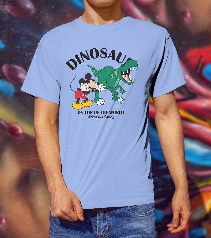 DINOSAUR On Top Of The World Mickey And Friends T-Shirt