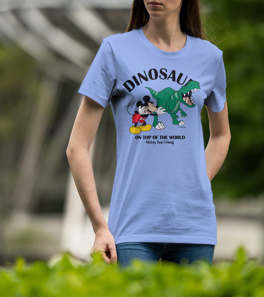 DINOSAUR On Top Of The World Mickey And Friends T-Shirt