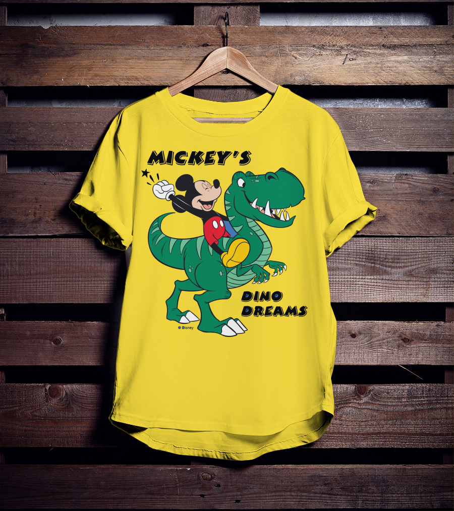 Mickey's Dino Dreams Adventure With Dinosaur Disney T-Shirt