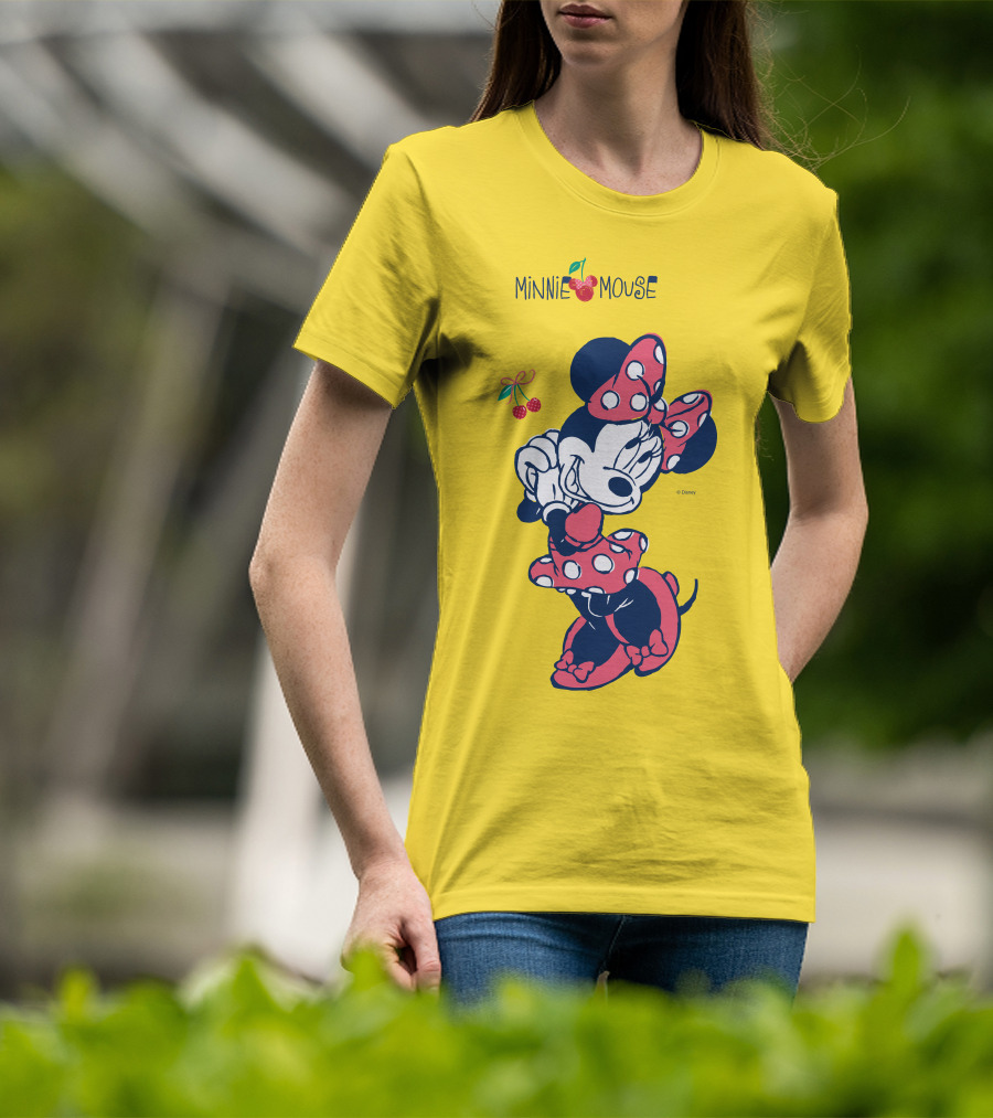 Minnie Mouse Disney Red Polka Dot Dress And Bow T-Shirt