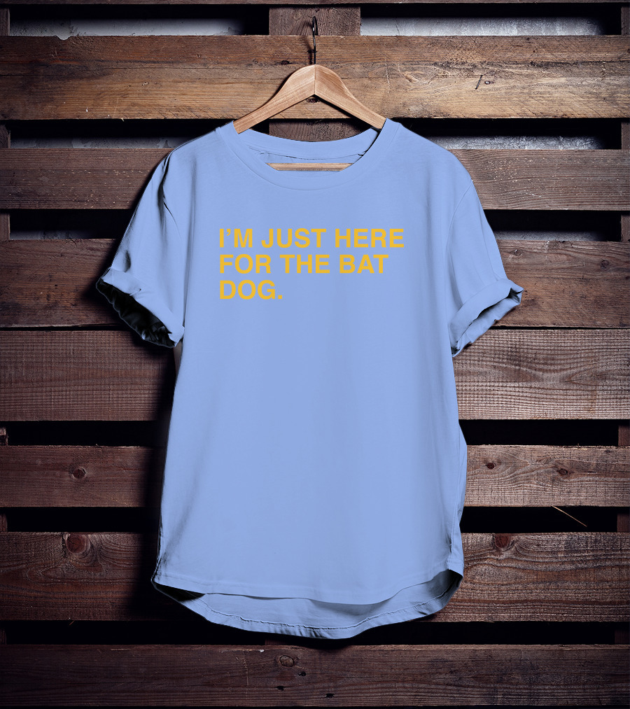 Pelican Baseball I'm Just Here For The Bat Dog T-Shirt