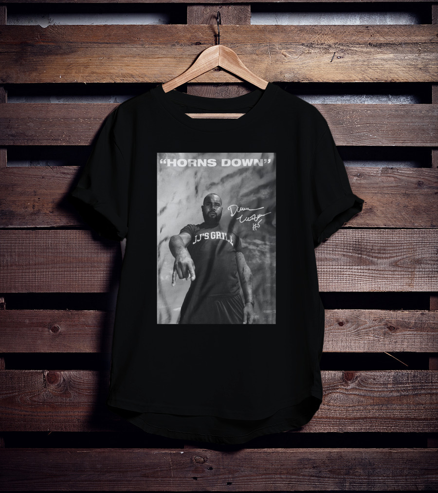 Horns Down Jj's Grill Darren Mcfadden Signed Storenvy T-Shirt