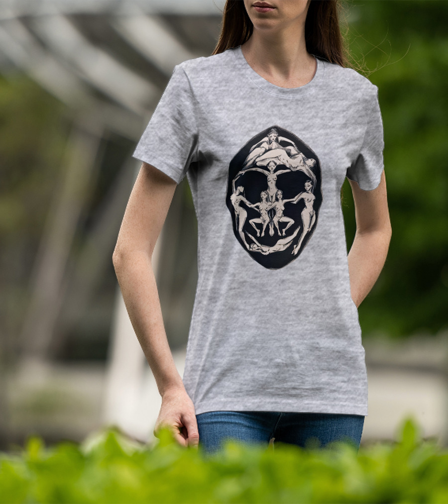 Girl Plastic Art Store Merch Dali Recreation Men's Heavyweight Surrealist Face T-Shirt