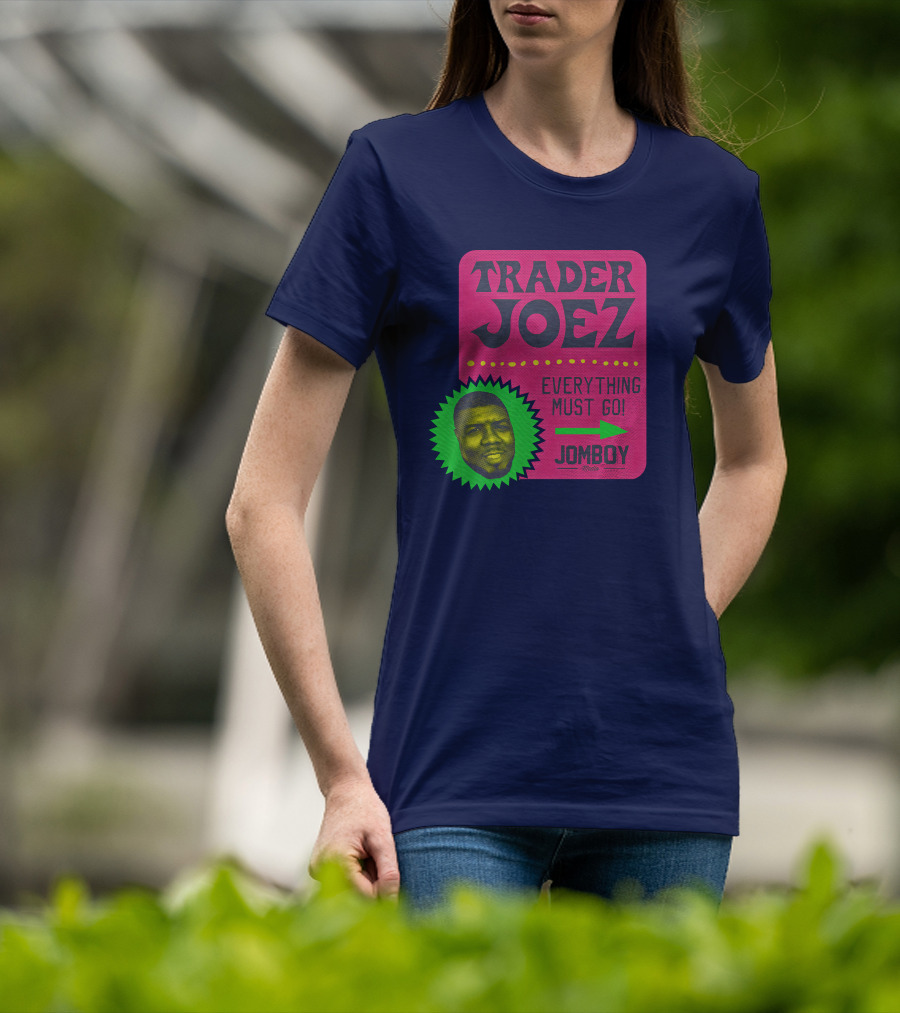 Jomboy Media Shop Trader Joez Everything Must Go Joez McFly Dominican Republic Flag T-Shirt