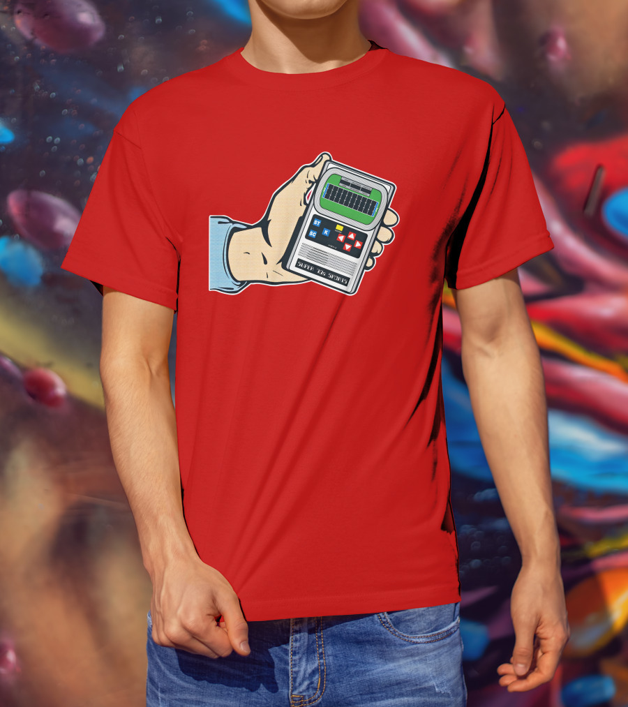Super 70s Sports Handheld Electronic Football Vintage Style Retro Gaming Nostalgia T-Shirt