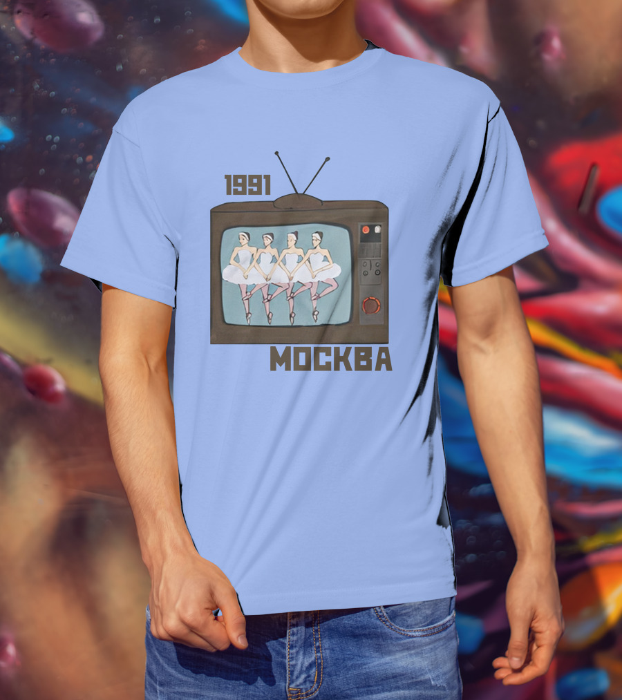 1991 Mockba Soviet TV Ballet Stratonaut Shop T-Shirt