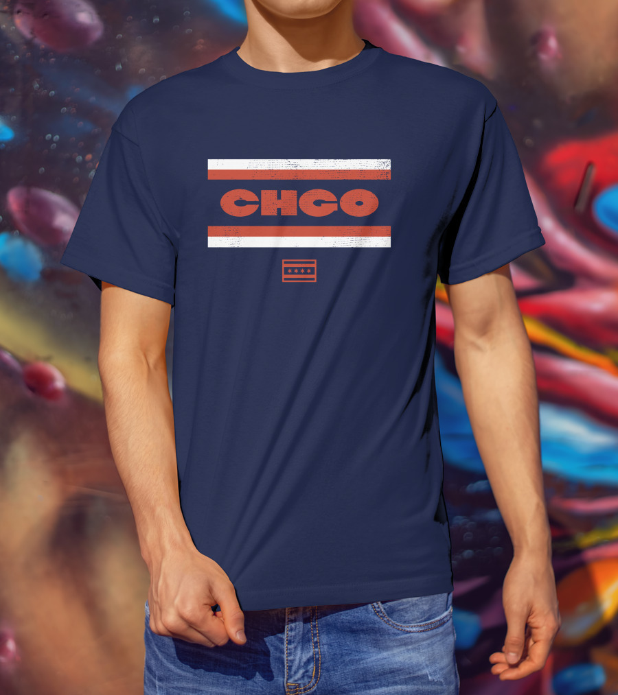 Chgo Locker Merch Chgo Midway Retro Stripe T-Shirt