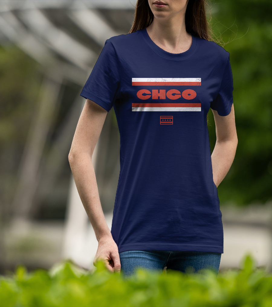 Chgo Locker Merch Chgo Midway Retro Stripe T-Shirt
