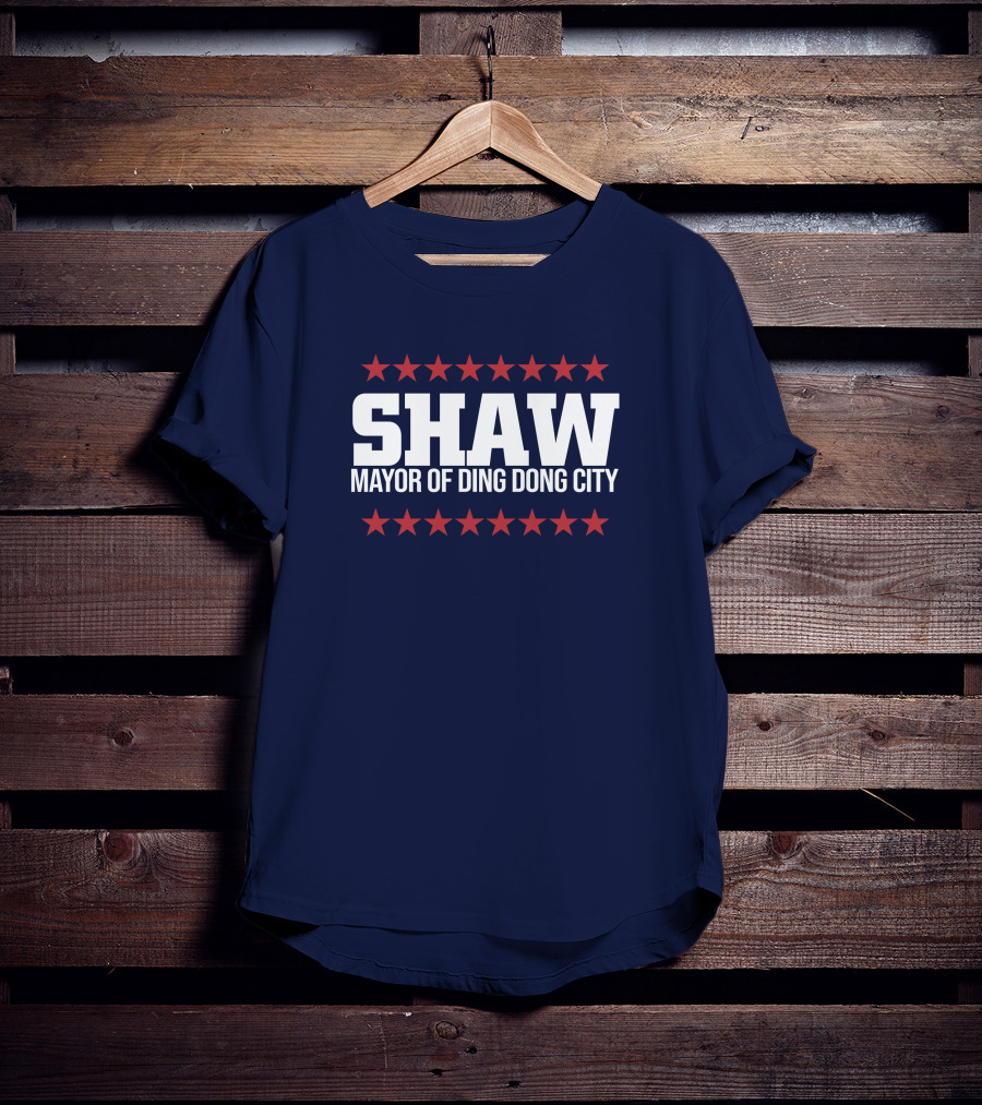 SHAW Mayor Of Ding Dong City Red Stars T-Shirt