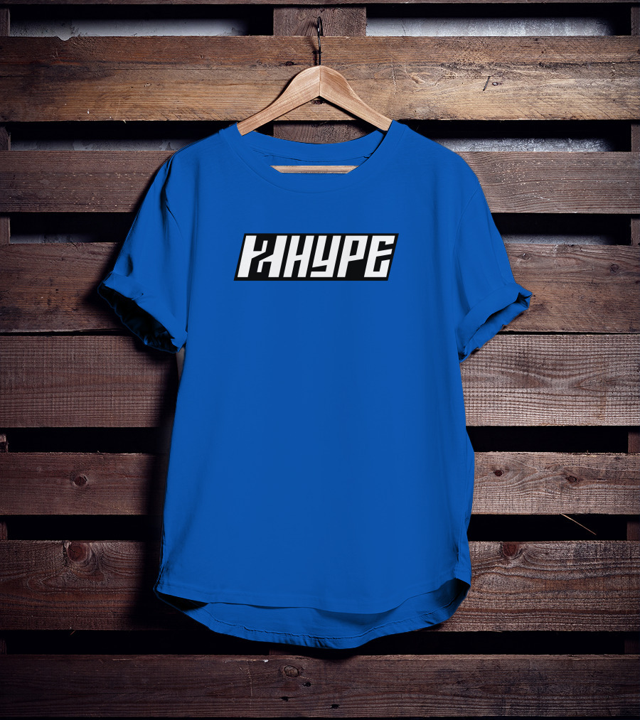 2Hype Logo 2Hype Merch Blue Background T-Shirt
