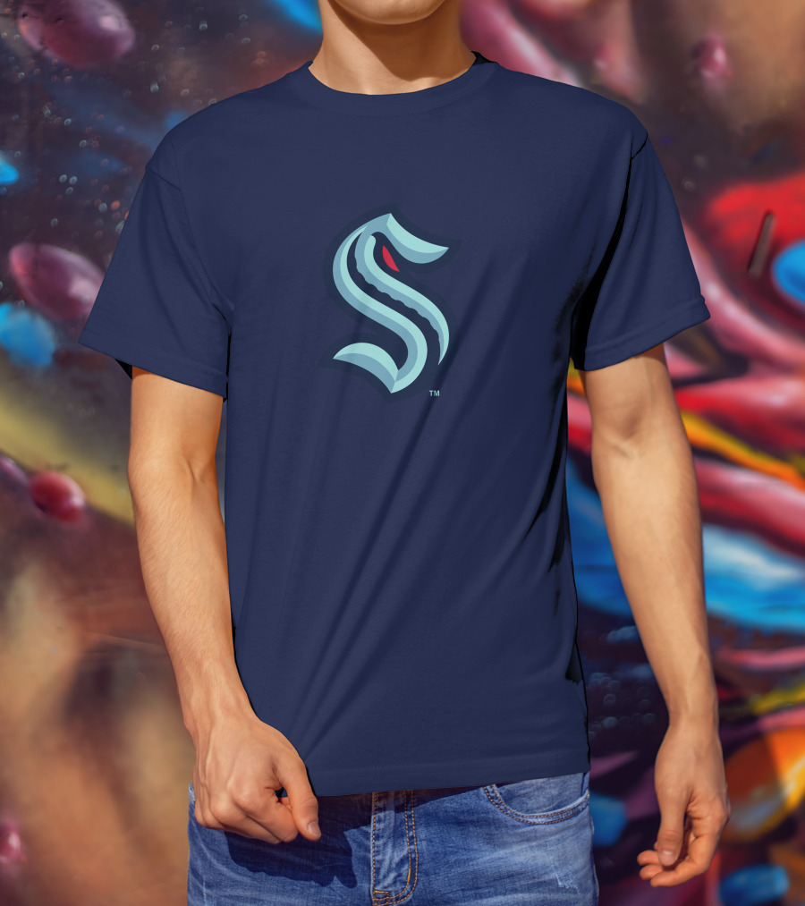 Seattle Kraken Logo Blue And Red S T-Shirt