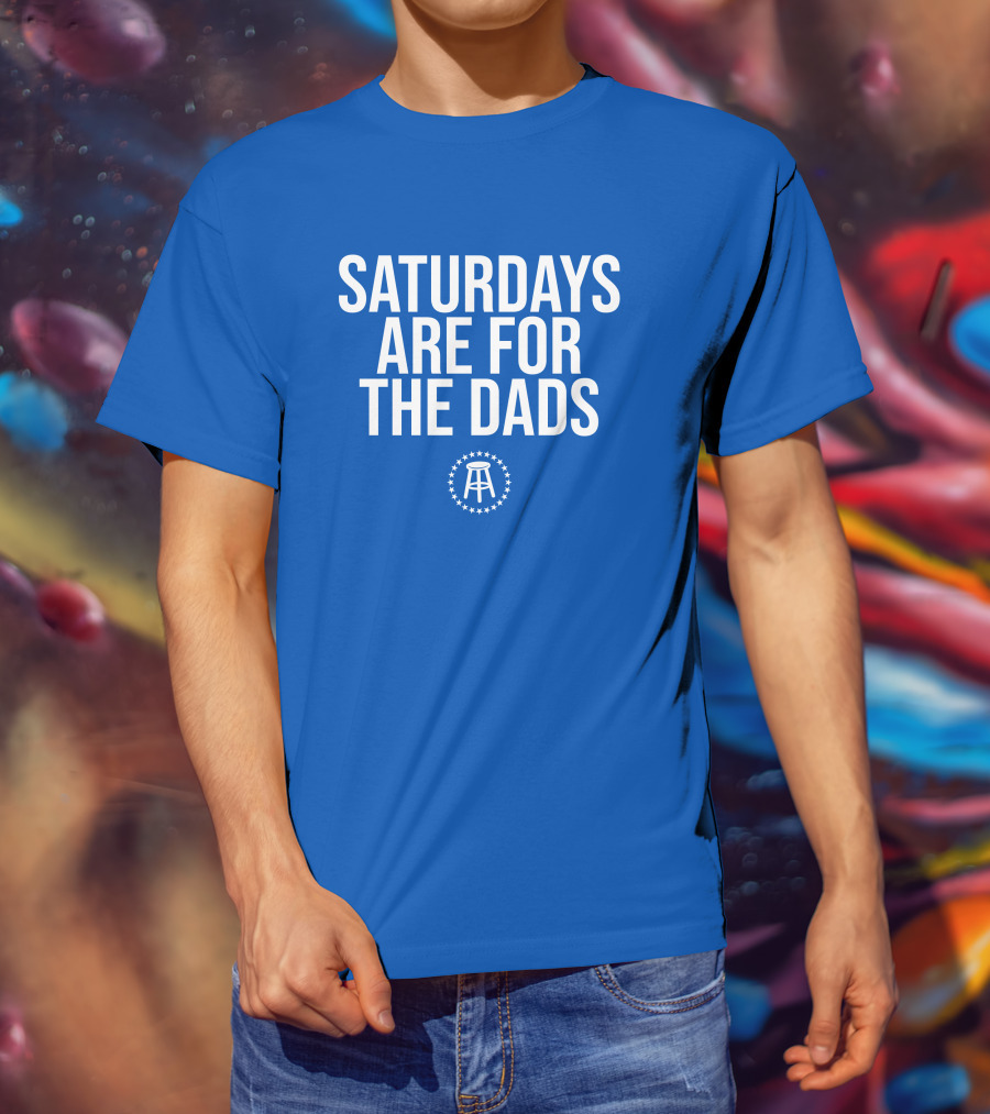 Saturdays Are For The Dads Blue Star T-Shirt