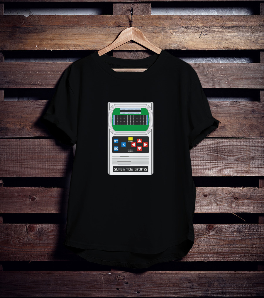 Super 70s Sports Electronic Football Retro Handheld Game T-Shirt