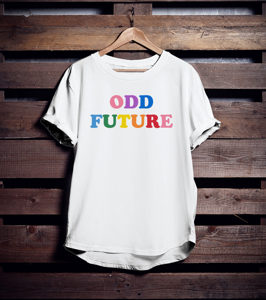 Odd Future Merch Odd Future Rainbow Logo Text Series T-Shirt