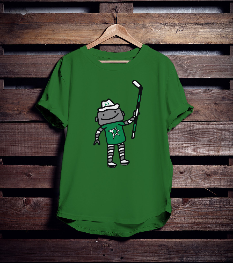 Jason Robertson Dallas Stars Texas Robo Hockey 21 T-Shirt