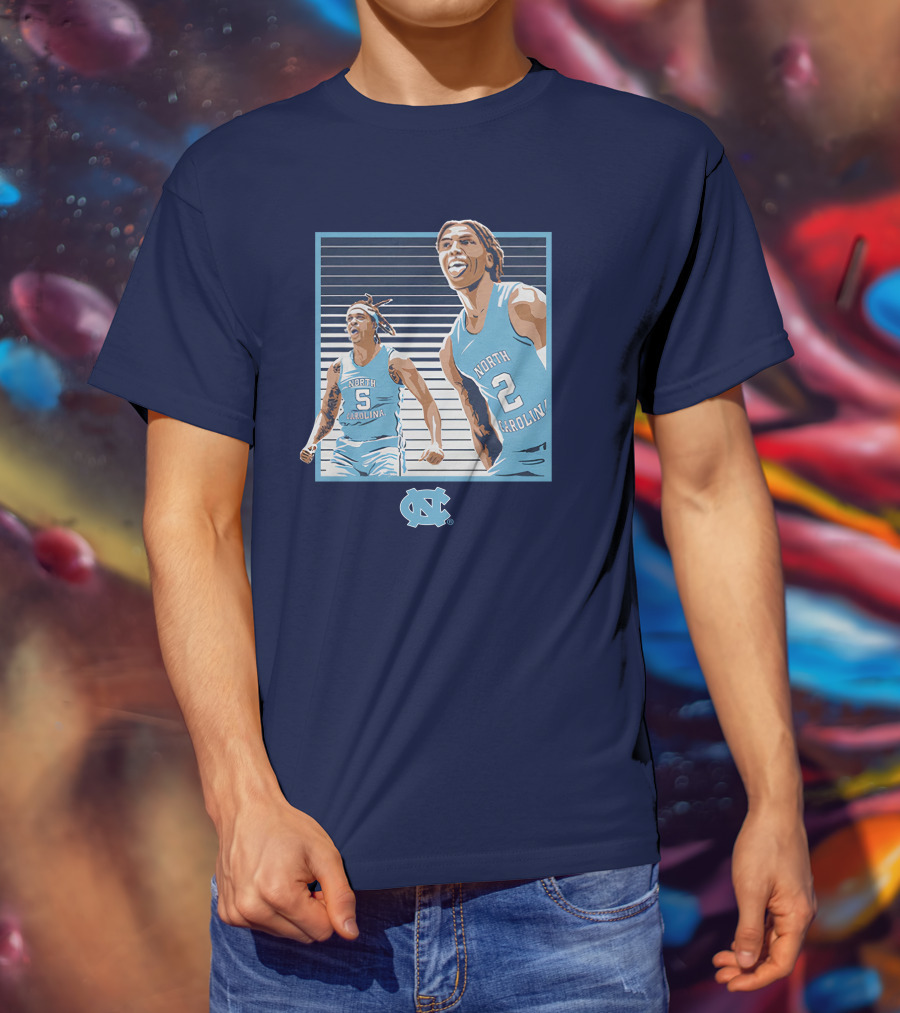 UNC Basketball Armando Bacot Caleb Love North Carolina Tar Heels T-Shirt