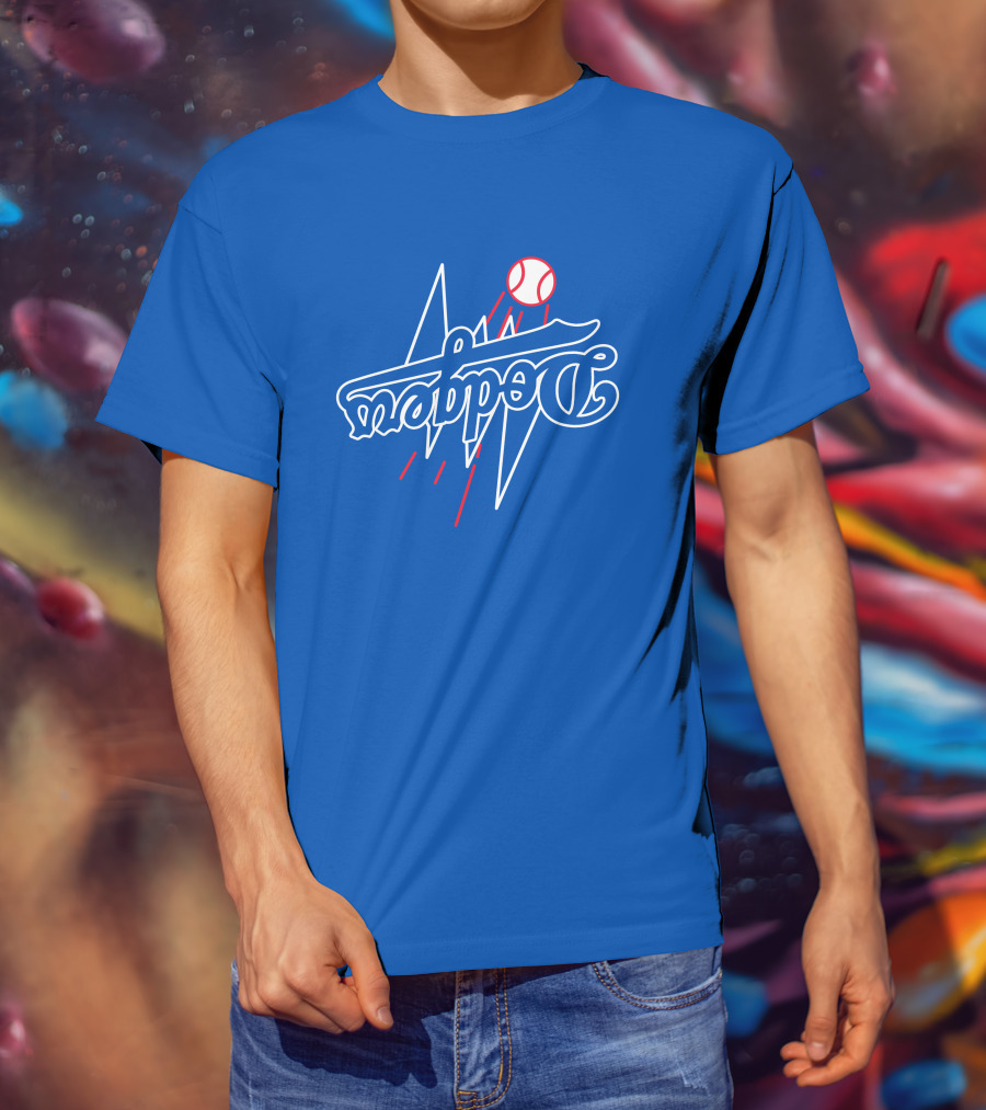 GoldenKnightGFX Dodgers Bolt Baseball T-Shirt