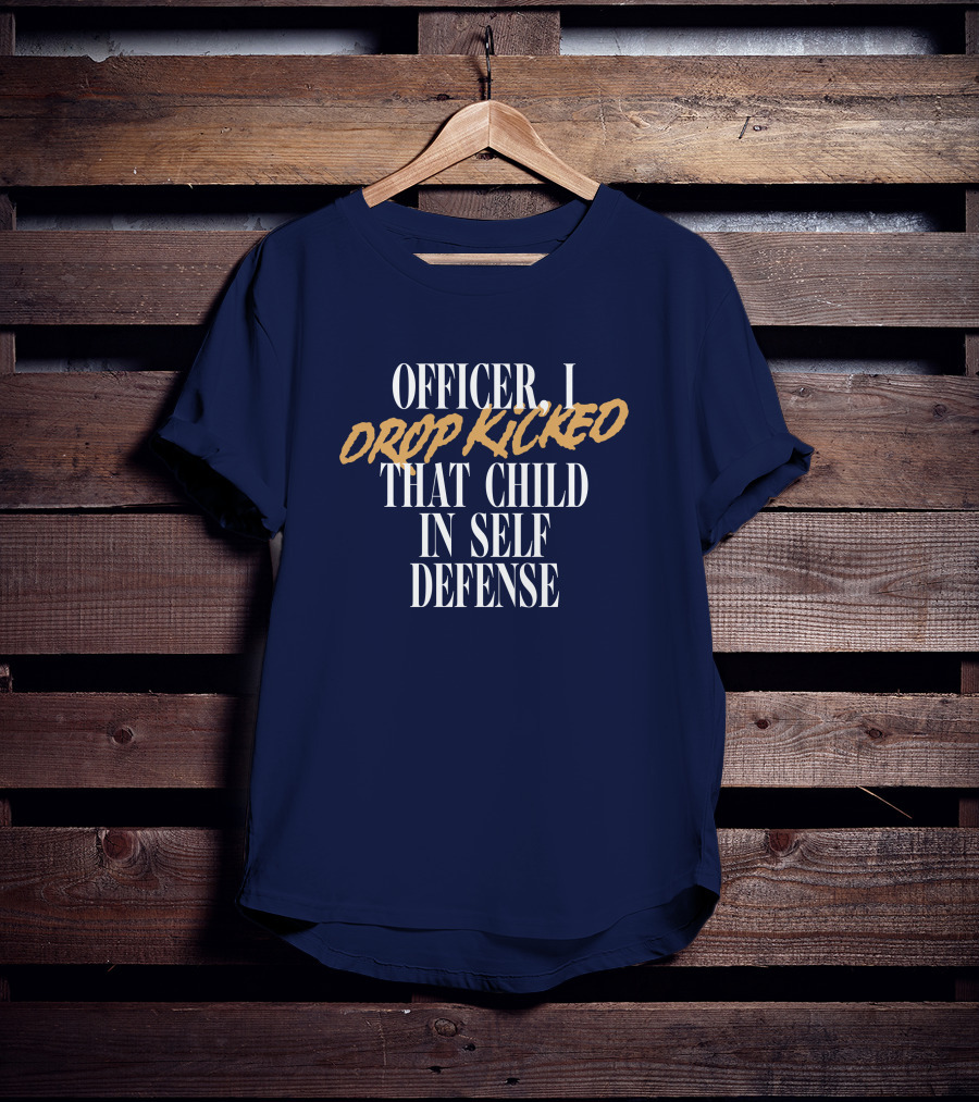 Technoblade Merch Officer I Drop Kicked That Child In Self Defense T-Shirt