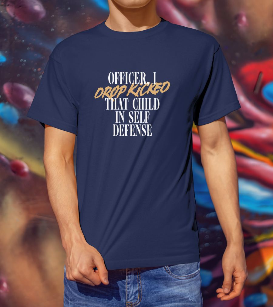 Technoblade Merch Officer I Drop Kicked That Child In Self Defense T-Shirt