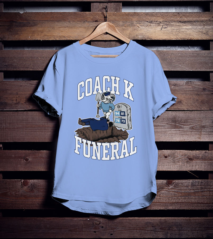 Coach K Funeral Duke Rivalry Dave Portnoy T-Shirt