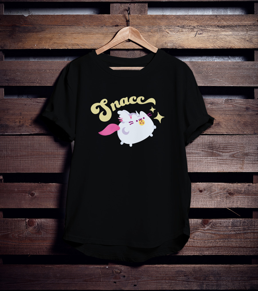 Snacc Super Pusheenicorn Pusheen The Cat With Stars And Wings T-Shirt