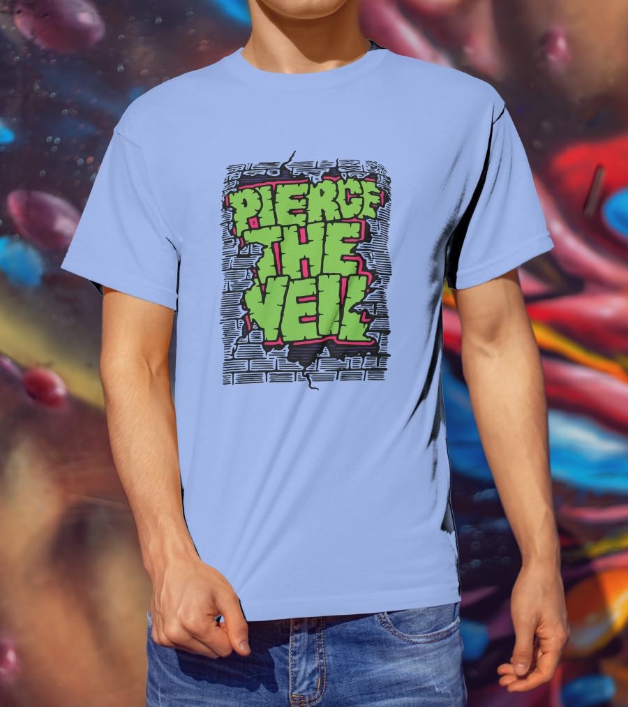 Pierce The Veil Freakish Beast Brick Wall T-Shirt